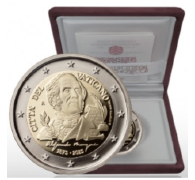 Vatican 2 euros BE 2023 - 150e anniversaire de la mort d'Alessandro Manzoni