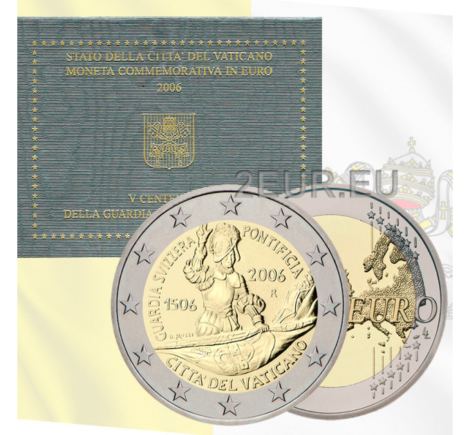 Vatican 2 euros BU 2006 - 500 Ans Garde Suisse