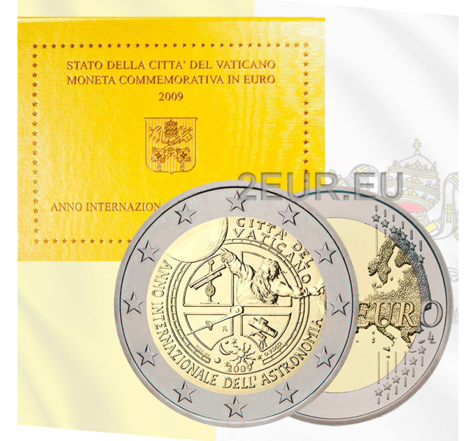 Vatican 2 euros BU 2009 - Année Internationale de l'Astronomie