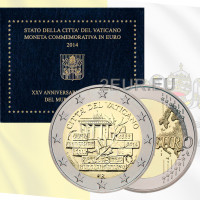 Vatican 2 euros BU 2014 - 25 ans depuis la chute du mur de Berlin
