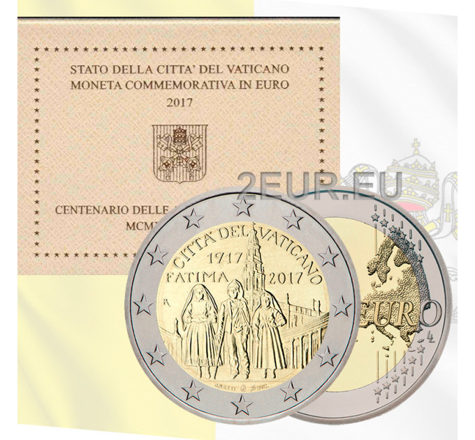 Vatican 2 euros BU 2017 - Centenaire des Apparitions mariales de Fatima