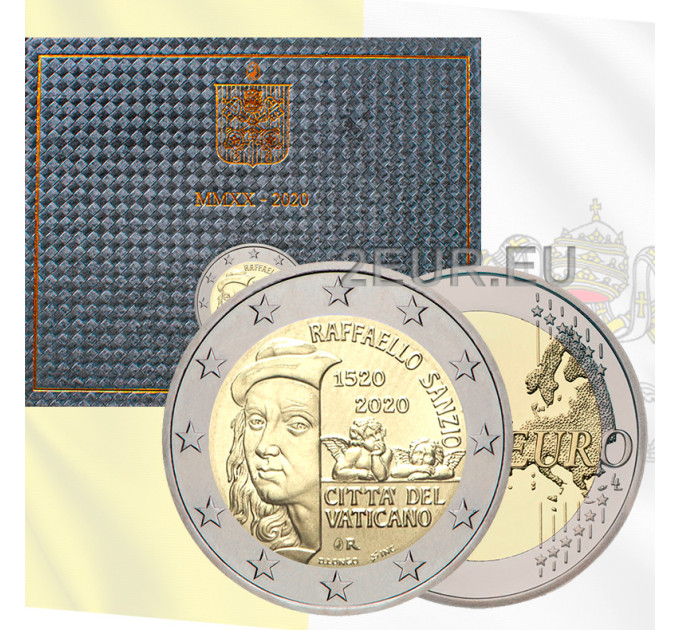 Vatican 2 euros BU 2020 - 500e anniversaire de la mort de Raphaël