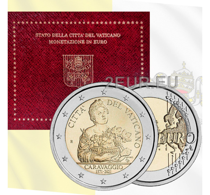 Vatican 2 euros BU 2021 - 450e anniversaire de la naissance du Caravage