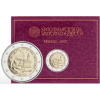 Vatican 2 euros BU 2021 - 700e anniversaire de la mort de Dante Alighieri 