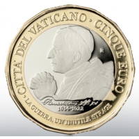 Vatican 5 euros BE 2022 - Centenaire de la mort du pape Benoît XV