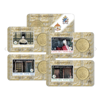 Vatican 50 cents BU + Timbre 2025