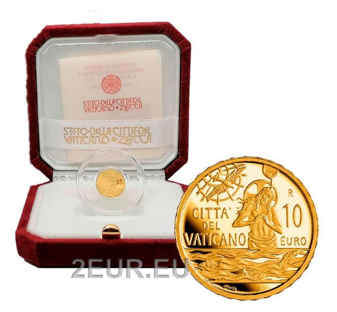 Vatican 10 euros or BE 2021 - Baptême