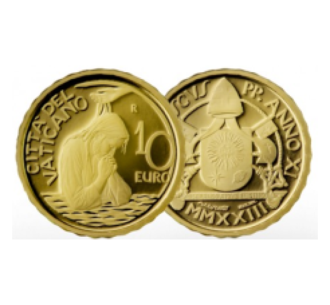 Vatican 10 euros or BE 2023 - Baptême