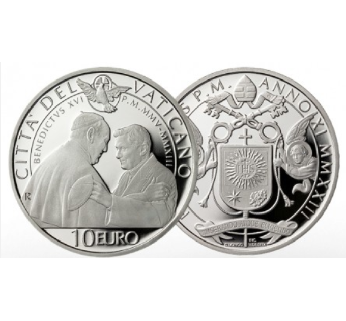 Vatican 10 euros argent BE 2023 - BENOÎT XVI