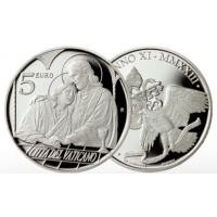 Vatican 5 euros argent BE 2023 - LES DOUZE APÔTRES : SAINT JEAN