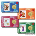 Vatican 50 cents BU + Timbre 2023