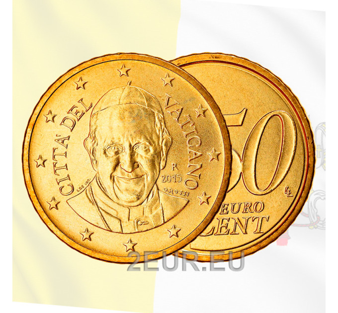 Vatican 50 cents UNC 2015
