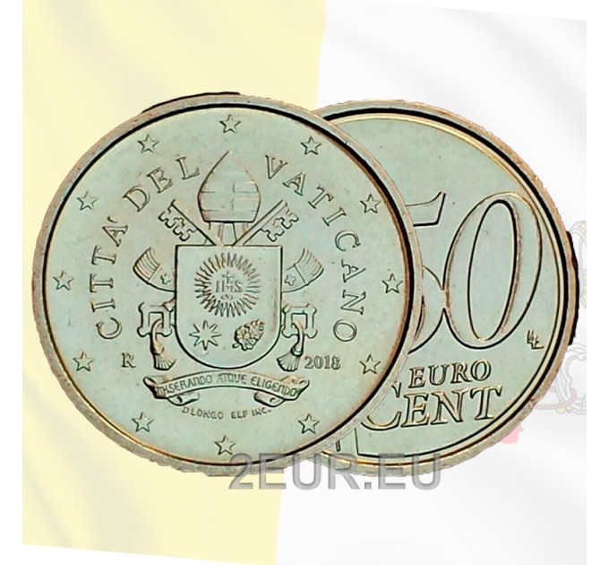 Vatican 50 cents UNC 2018