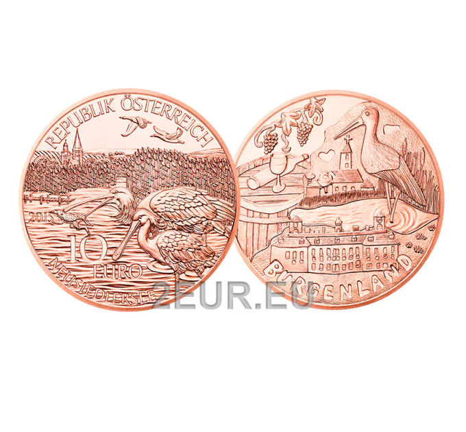 Autriche 10 euro pièce 2015 - Burgenland