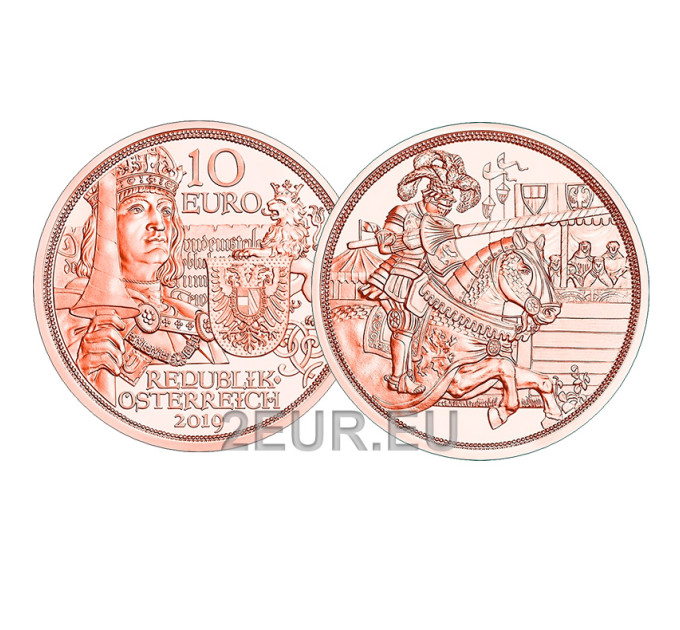  Autriche Pièce de 10 euros 2019 - Chevalerie