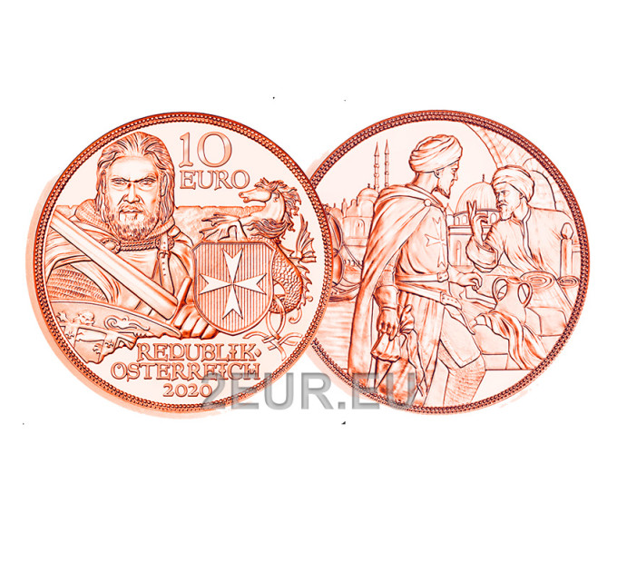  Autriche Pièce de 10 euros 2020 - Fortitude hors-circulation