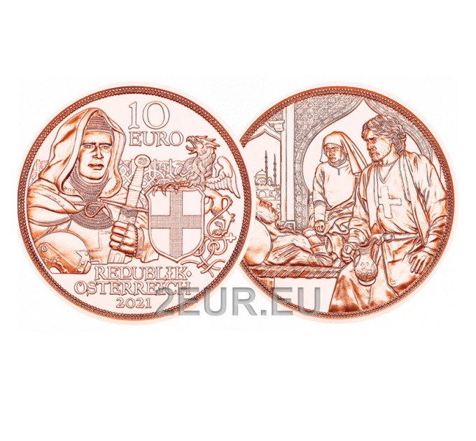  Autriche Pièce de 10 euros 2021 - Fraternité