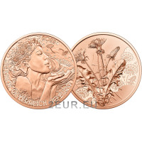 Autriche 10 euro pièce 2022 - Pissenlit Autriche 10 euro pièce 2022 - Pissenlit