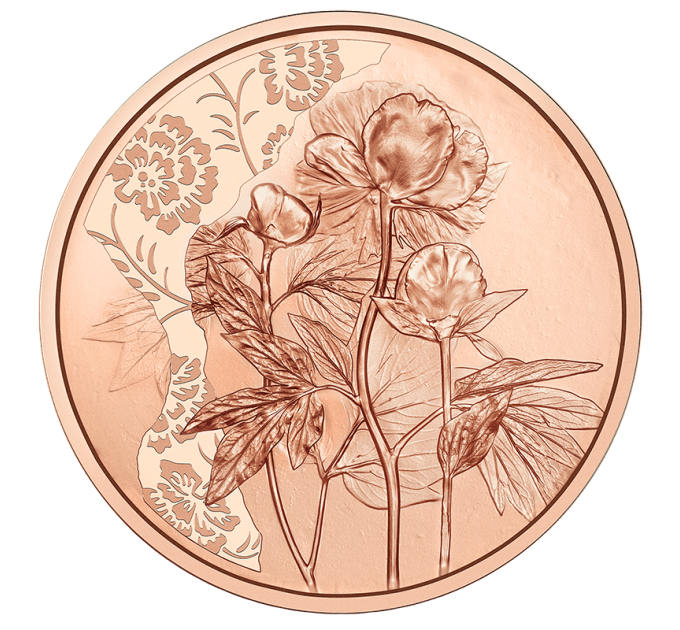 Autriche Pièce de 10 euros 2024 - Pivoine