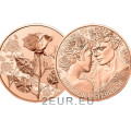  Autriche 10 euro pièce 2021 - la rose