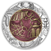 Autriche 25 euro Pièce de niobium en argent 2024 - Edaphon Autriche 25 euro Pièce de niobium en argent 2024 - Edaphon