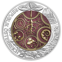 Autriche 25 euro Pièce de niobium en argent 2024 - Edaphon Autriche 25 euro Pièce de niobium en argent 2024 - Edaphon
