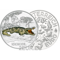 Autriche 3 euro pièce 2017-2 - Crocodile
