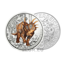 Autriche Pièce 3 euro 2021-3 - Styracosaurus albertensis