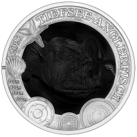 Autriche Pièce 3 Euro 2023-3 - Vie marine lumineuse - Baudroie des profondeurs
