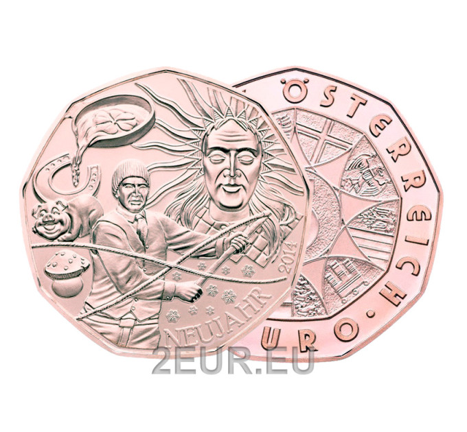 Autriche 5 euro pièce 2014 - Nouvel an