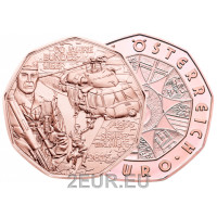 Autriche 5 euro pièce 2015 - 60 ans des forces armées - protection et aide