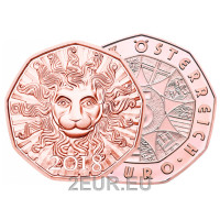 Autriche 5 euro pièce 2018 - Le lion