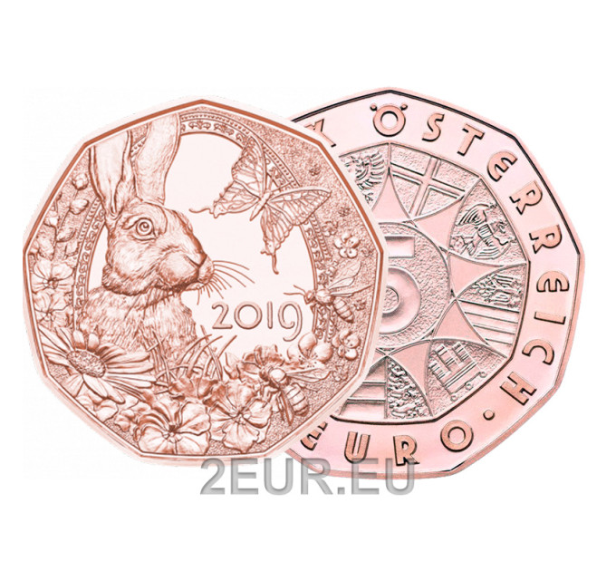Autriche 5 euro pièce 2019 - L'éveil du printemps