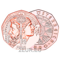 Autriche pièce de 5 euros 2021 - JANUS