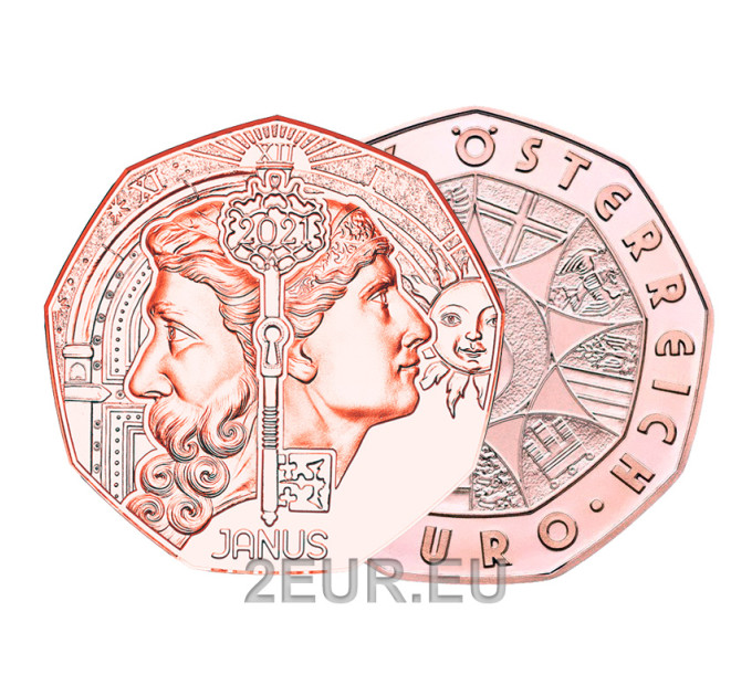 Autriche pièce de 5 euros 2021 - JANUS