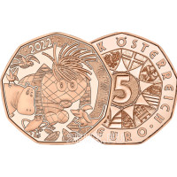 Autriche pièce de 5 euros 2022 - PIÈCE DE PÂQUES - PETIT JE-SUIS-MOI