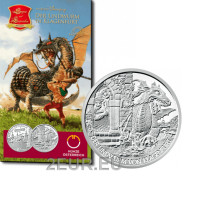 Autriche 10 euros  Pièce d'argent 2011 - Le lindwurm à Klagenfurt