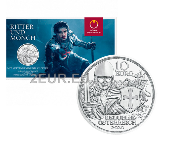 Autriche 10 euros Pièce d'argent 2020 - COURAGE