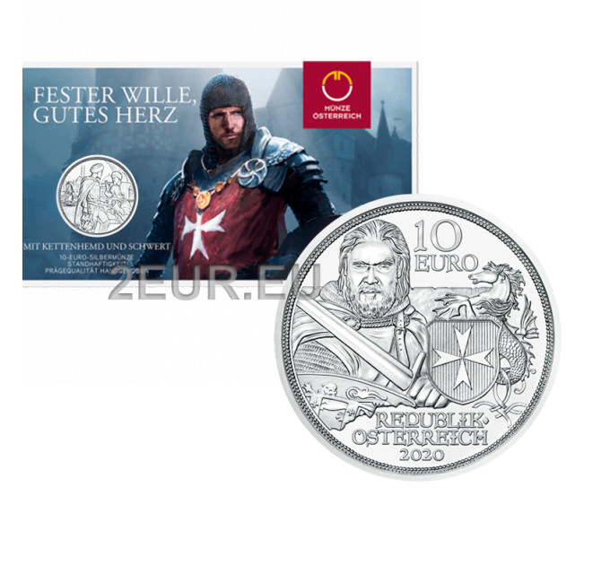 Autriche 10 euros Pièce d'argent 2020 - COURAGE