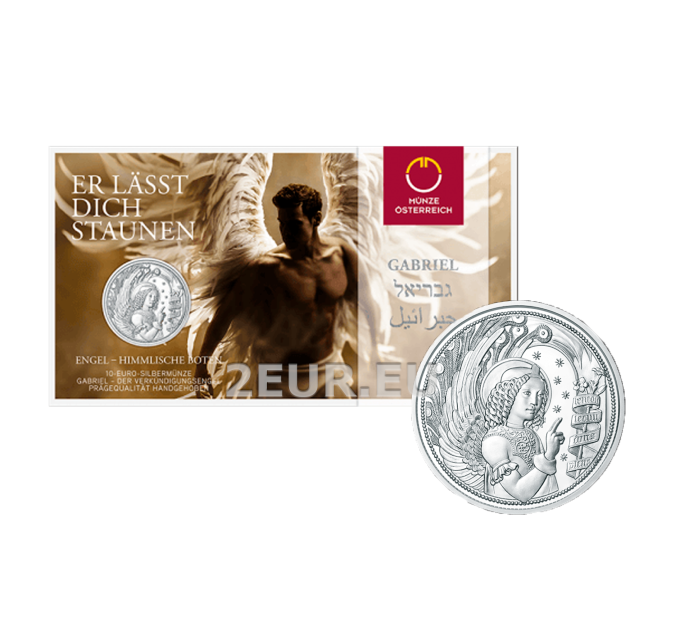 Autriche 10 euros Pièce d'argent 2017 - Gabriel - l'ange révélateur