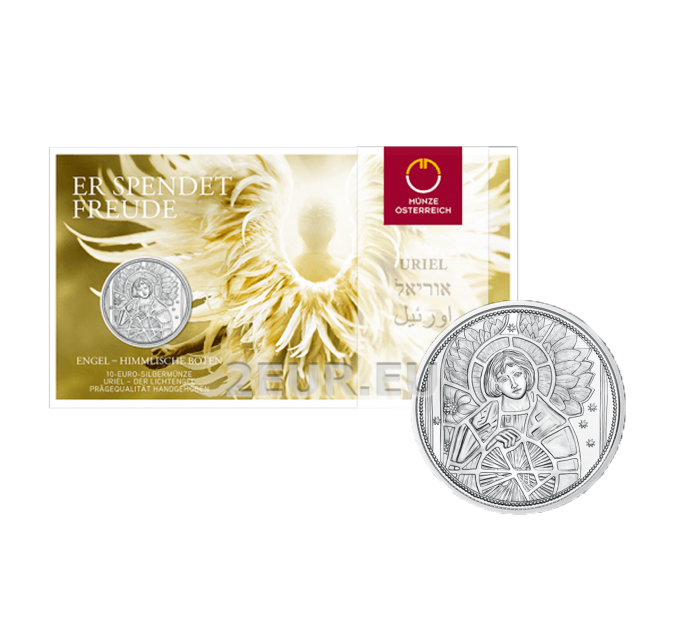 Autriche 10 euros Pièce d'argent 2018 - Uriel - L'Ange Illuminateur