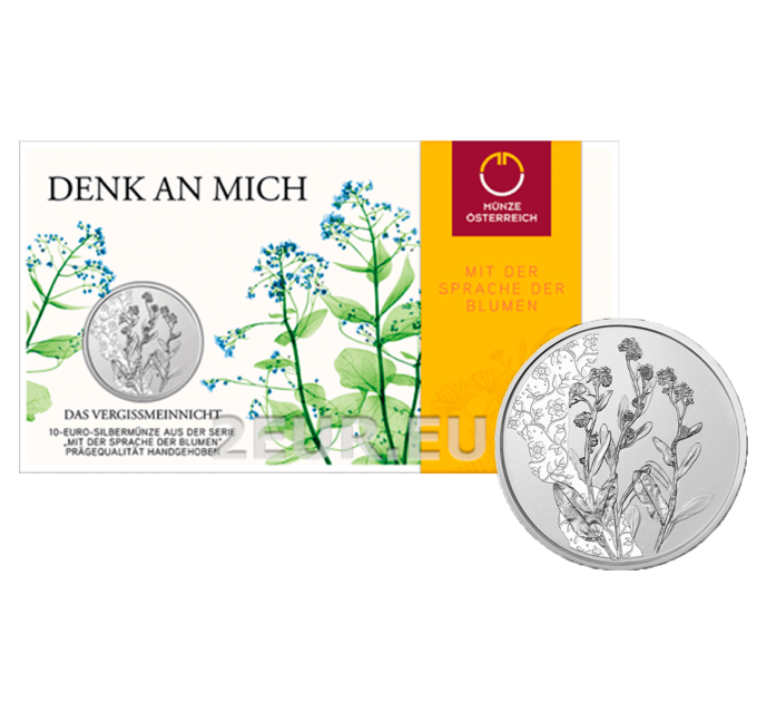 Autriche 10 euro  Pièce d'argent 2023 - N'OUBLIEZ-MOI PAS
