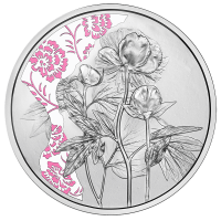  Autriche 10 euro  Pièce d'argent Proof 2024 - PIVOINE