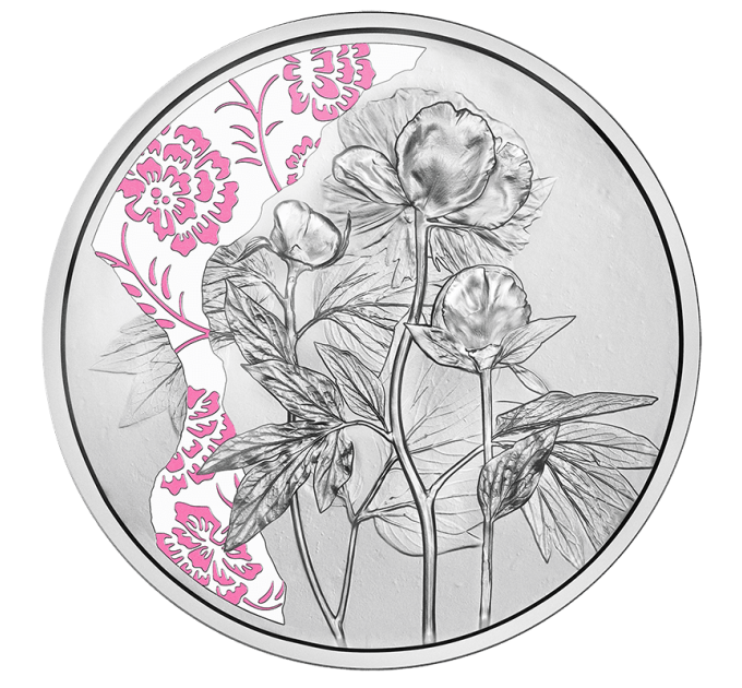  Autriche 10 euro  Pièce d'argent Proof 2024 - PIVOINE