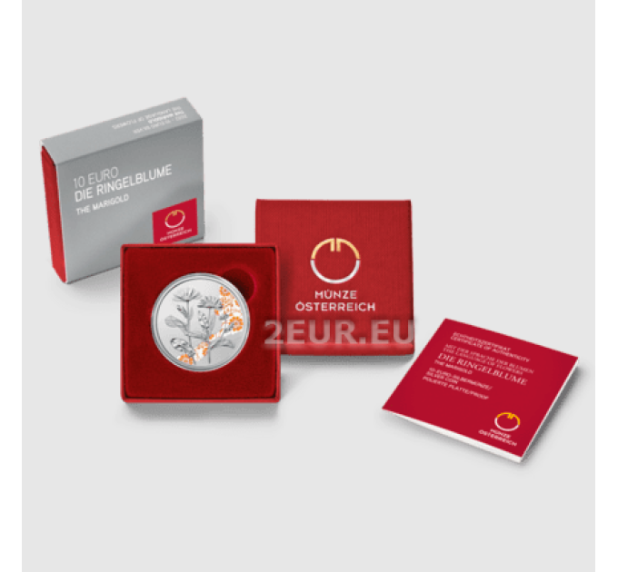  Autriche 10 euro  Pièce d'argent Proof 2022 - LE SOUCI
