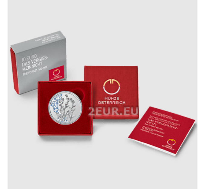  Autriche 10 euro  Pièce d'argent Proof 2023 - LE NE M'OUBLIE PAS