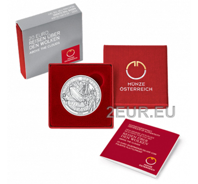Autriche 20 euro Pièce d'argent 2020 - Au-dessus des nuages