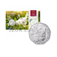 Autriche 5 euros Pièce d'argent 2018 - lapin de Pâques
