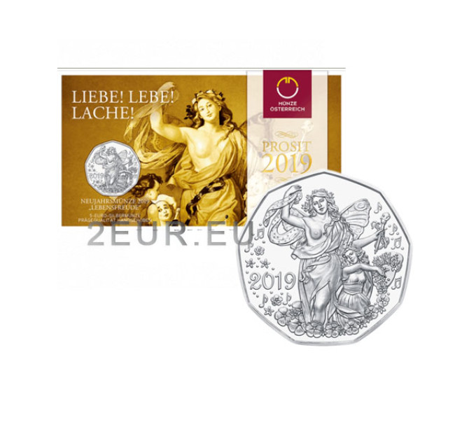 Autriche 5 euros Pièce d'argent 2019 - Joie de vivre