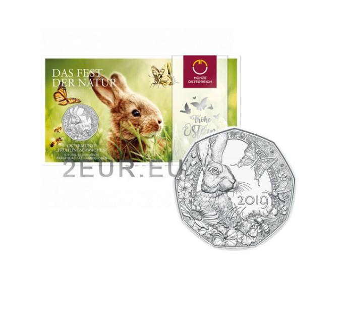 Autriche 5 euros Pièce d'argent 2019 - Réveil du printemps